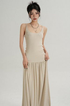 Slim Fit Suspender Dress