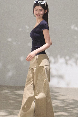 Slim-Fit U-Neck Lyocell Top