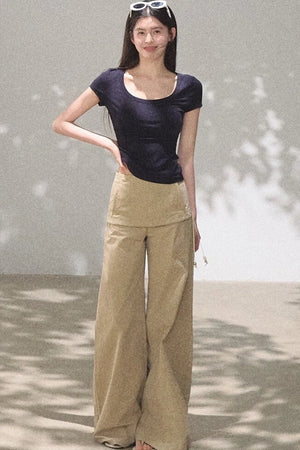 Slim-Fit U-Neck Lyocell Top