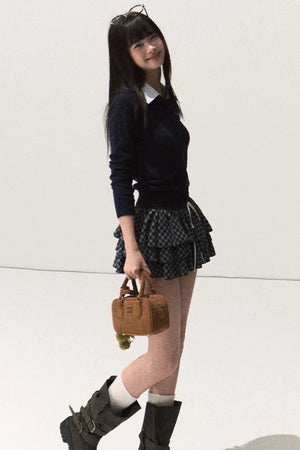 Slim Fit Wool Knit Top