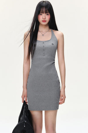 Slim Halter Sports Dress