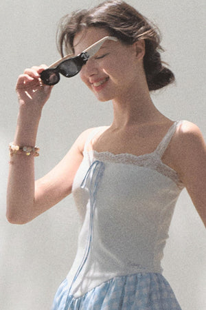 Slim Halter Tencel Hemp Dress