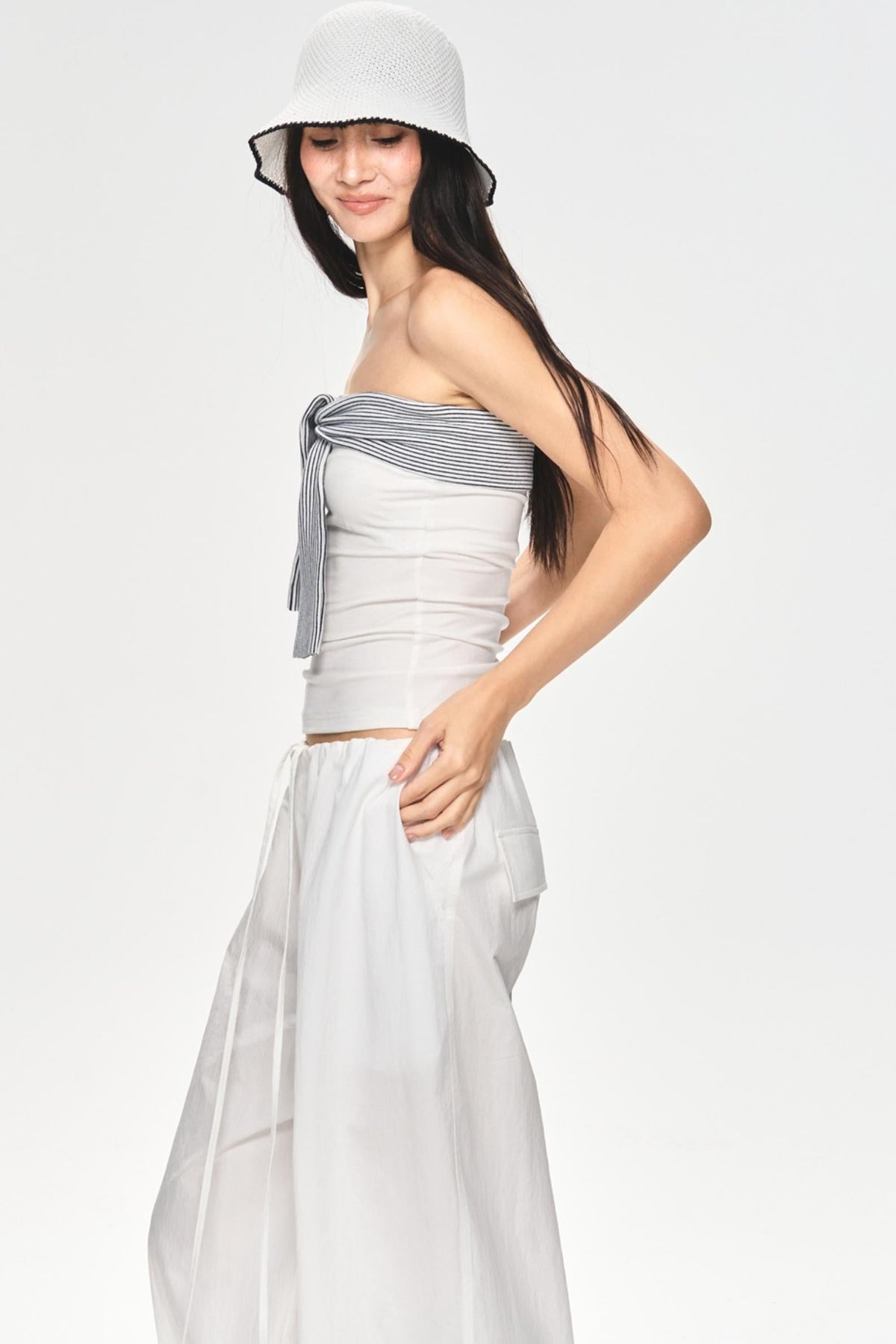 Slim Tie-Front Top