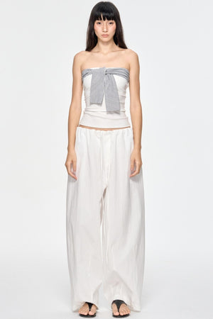 Slim Tie-Front Top
