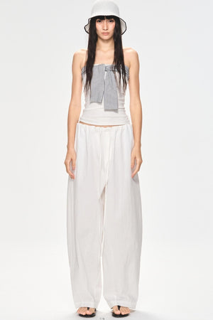 Slim Tie-Front Top