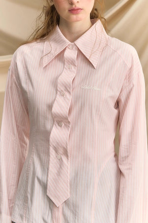 Slim Vertical Striped Shirt