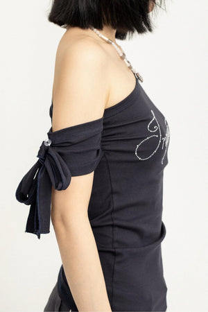 Slim Vintage Strapless Top