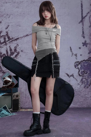 Slimming Gray Tank Top