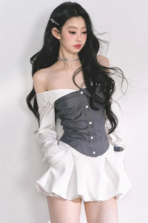 Slimming Hot Girl One-Shoulder Tops