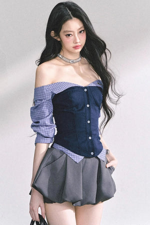 Slimming Hot Girl One-Shoulder Tops