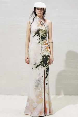 Slit Two-Piece Dress
