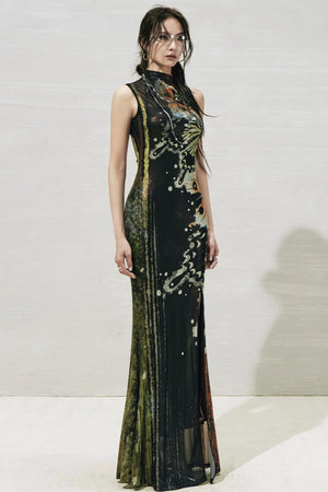 Slit Two-Piece Dress