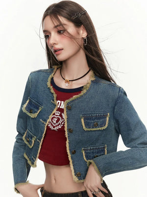 Small Fragrant Fur Short Cowboy Coat