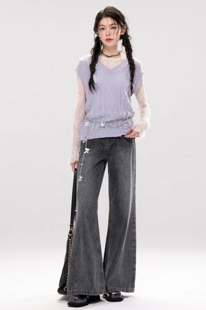 Smokey Purple Layer Dress Set Up