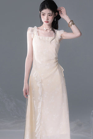 Snow Bud Lace Camisole Dress