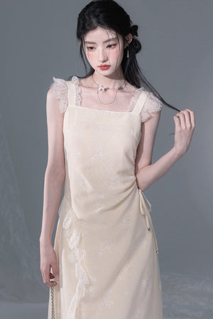 Snow Bud Lace Camisole Dress