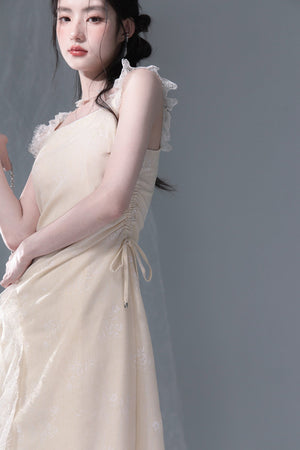 Snow Bud Lace Camisole Dress
