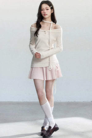 Snow Creek Off-Shoulder Sweater