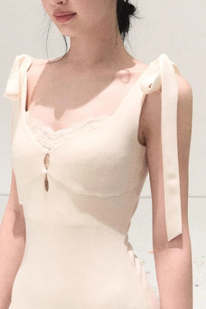 Snowfall Lace Knitted Dress
