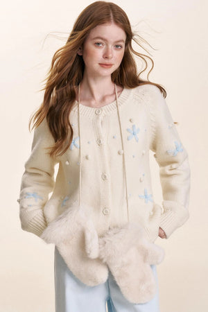 Snowflake Knit Cardigan