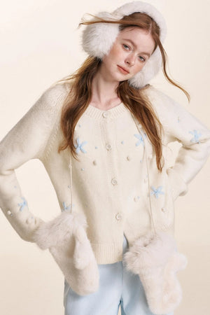 Snowflake Knit Cardigan