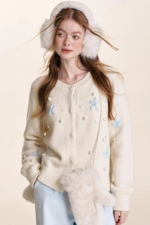 Snowflake Knit Cardigan