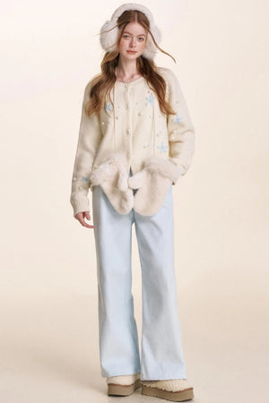 Snowflake Knit Cardigan