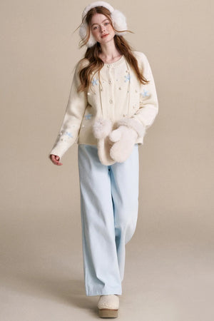 Snowflake Knit Cardigan