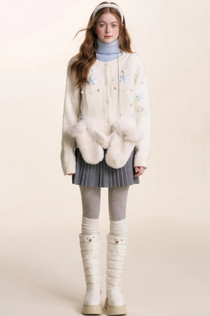 Snowflake Knit Cardigan