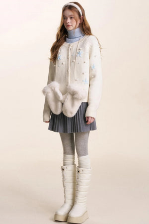 Snowflake Knit Cardigan