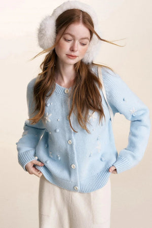 Snowflake Knit Cardigan