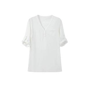 Snowflake Linen Blouse