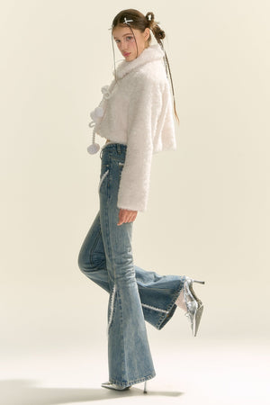 Snowy Hot Eco-Friendly Fur Coat