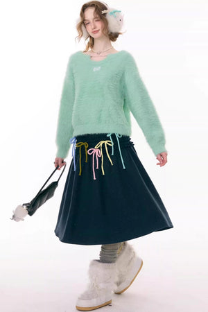 Soft Cloud Bow Sweater
