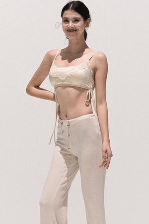 Soft Crewneck Knitwear Trouser Set-Up
