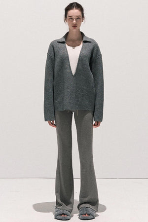 Soft Crewneck Knitwear Trouser Set-Up