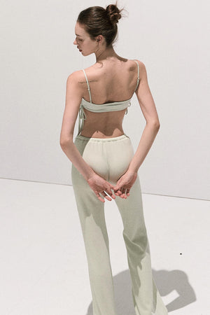 Soft Crewneck Knitwear Trouser Set-Up