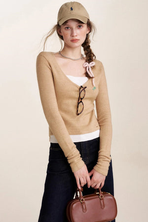 Soft Embroidered Knit Sweater