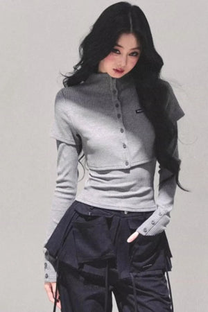 Soft Fall Knitted Top Two Piece Set