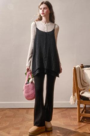 Soft Gemstone Wool Pants Set-Up