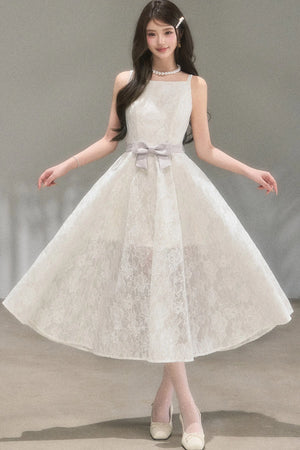 Soft Lace A-Line Dress