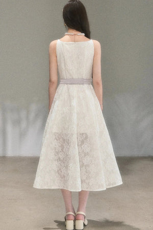 Soft Lace A-Line Dress
