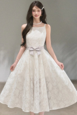 Soft Lace A-Line Dress
