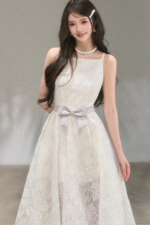 Soft Lace A-Line Dress