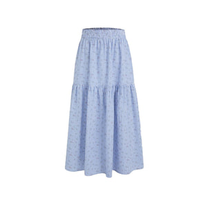 Soft Morandi Floral Frill Vest Skirt Set-Up