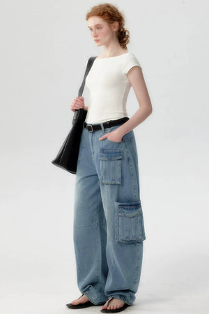 Soft White Off-Shoulder Top