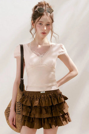 Softfit French Lace Top