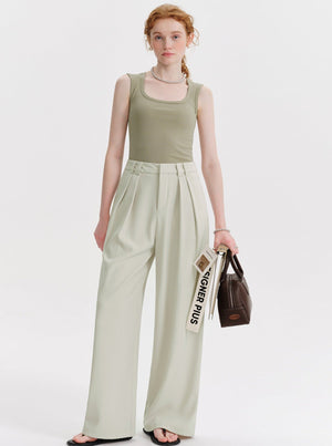 Solid Color Base Vest Top