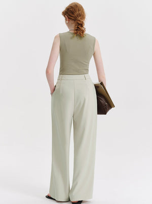 Solid Color Base Vest Top