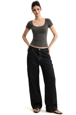 Solid Color Slim Top
